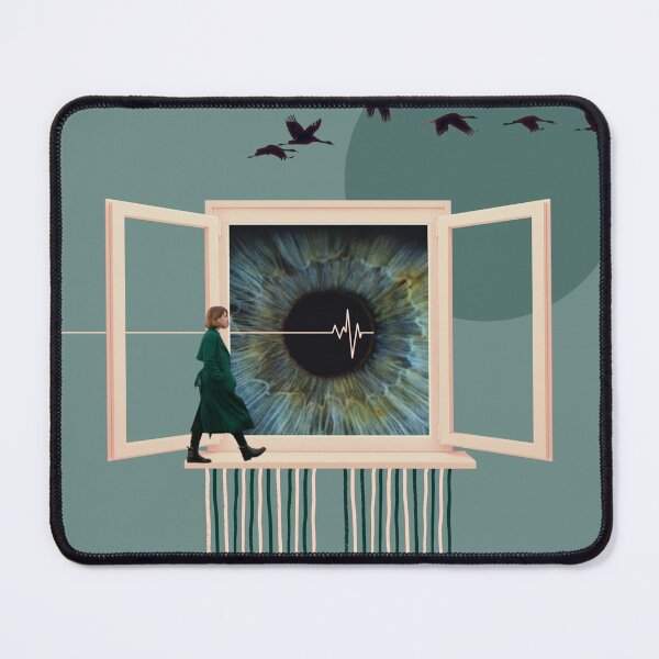 Item preview, Heartbeat line green collage designed and sold by katakania.