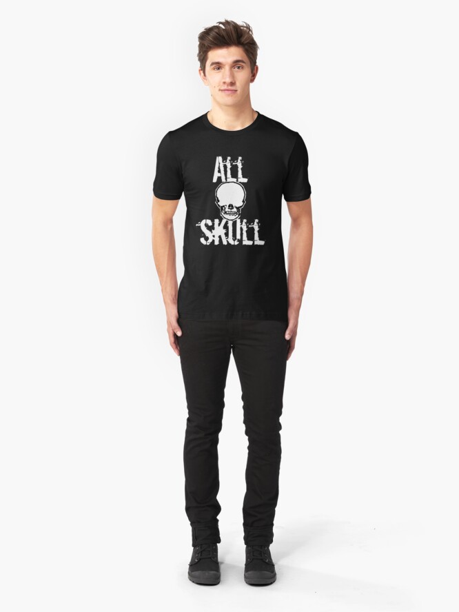 Alternate view of All Skull - The Dark Side Slim Fit T-Shirt