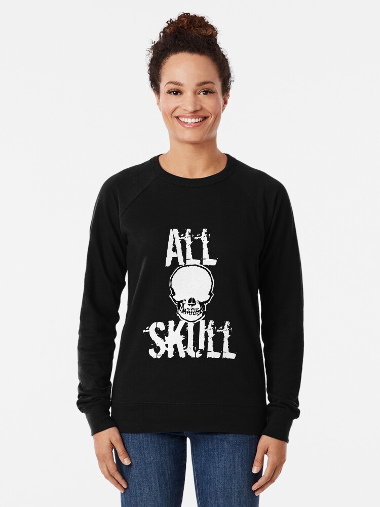 Alternate view of All Skull - The Dark Side Lightweight Sweatshirt