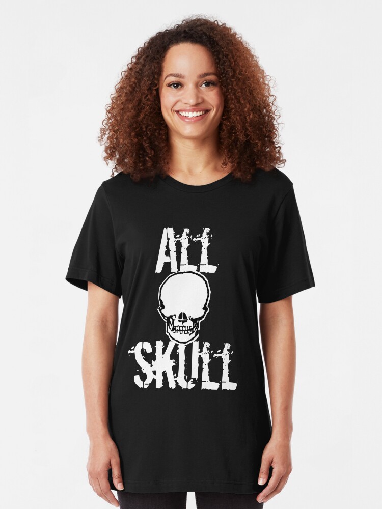 Alternate view of All Skull - The Dark Side Slim Fit T-Shirt