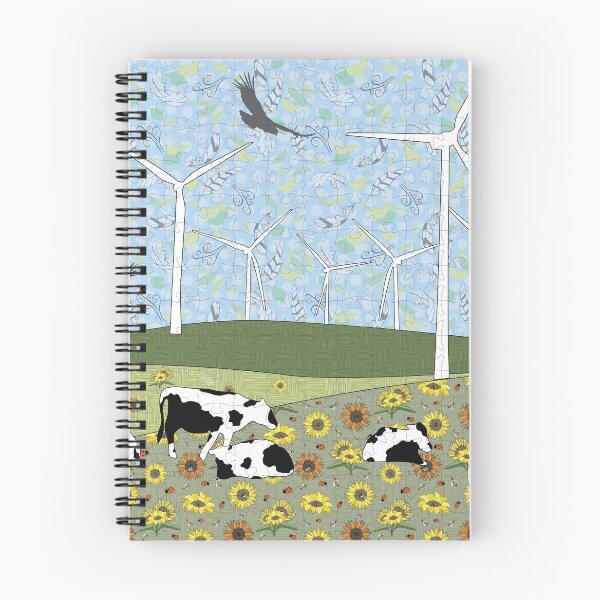 Item preview, My Place Tantanoola Wind Farm with Dairy Cows  designed and sold by CJAura by Claire Jane Johnson.