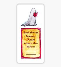 Ghost Bookplate Sticker