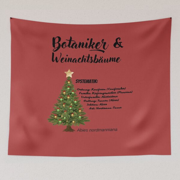 Item preview, Botanists & Christmas Trees - Nerd Christmas Biology designed and sold by Garaunt - The bavarian brute.