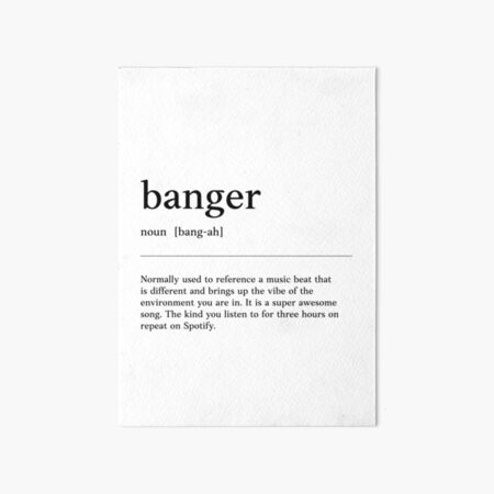 Item preview, Banger | good music/song | Funny Australian slang, phrase and humor definition designed and sold by Magic Mango.