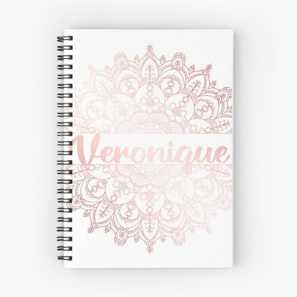 Item preview, First name Veronique mandala in rose gold designed and sold by felinefeelings.