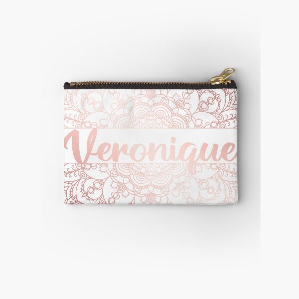 Item preview, First name Veronique mandala in rose gold designed and sold by felinefeelings.