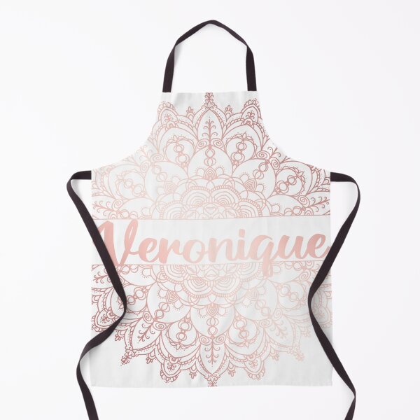 Item preview, First name Veronique mandala in rose gold designed and sold by felinefeelings.