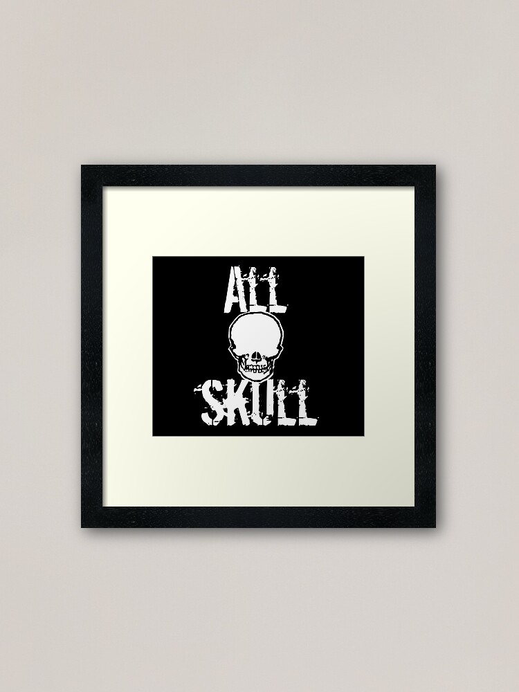 Alternate view of All Skull - The Dark Side Framed Art Print