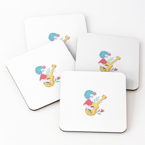 Item preview, woman playing guitar designed and sold by zarinestore.