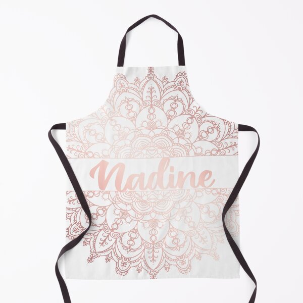 Item preview, First name Nadine mandala in rose gold designed and sold by felinefeelings.
