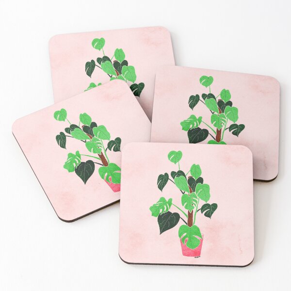 Item preview, Monstera House Plant Digital Illustration in Pink designed and sold by NAYANA S KUMAR.