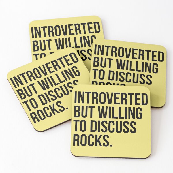 Item preview, Introverted But Willing To Discuss Rocks designed and sold by kamrankhan.