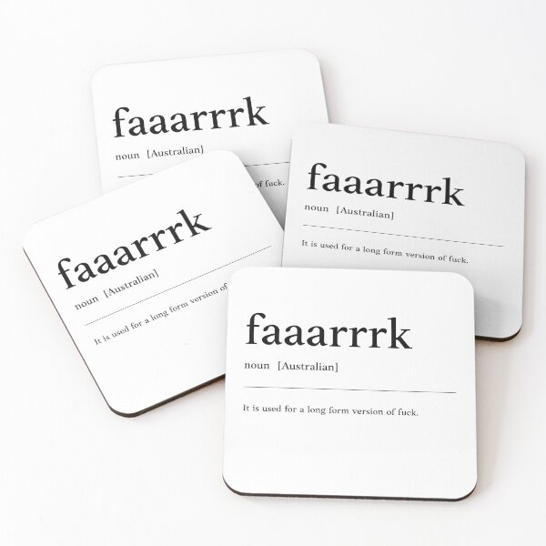 Item preview, Fark  | Fuck |  Funny Australian slang, phrase and humor definition designed and sold by Magic Mango.