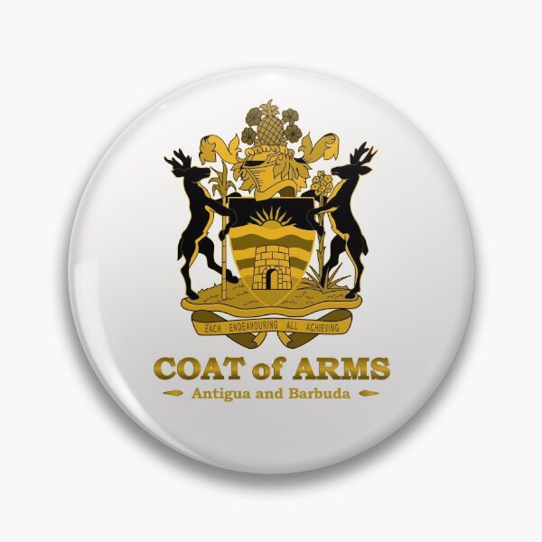 Item preview, Antigua and Barbuda Coat of Arms Gold designed and sold by IdentiTee Studios.