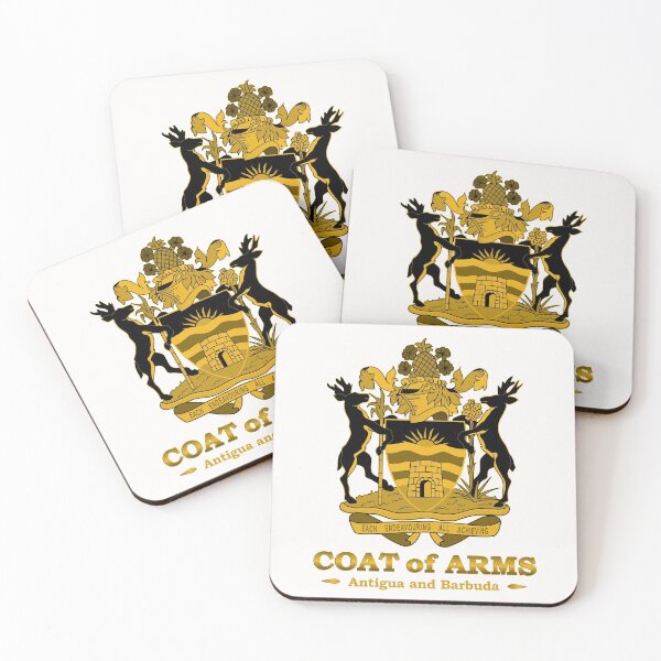 Item preview, Antigua and Barbuda Coat of Arms Gold designed and sold by IdentiTee Studios.