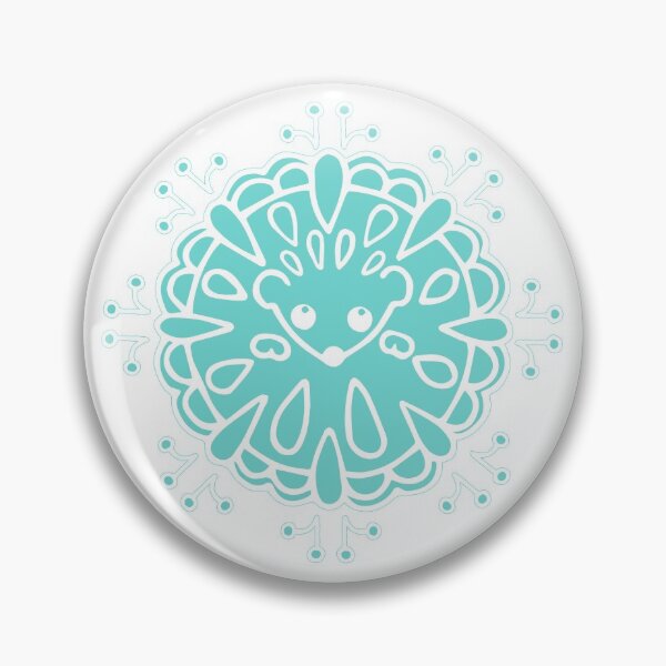 Item preview, Hedgehog Paisley_Cerulean designed and sold by miavaldez.