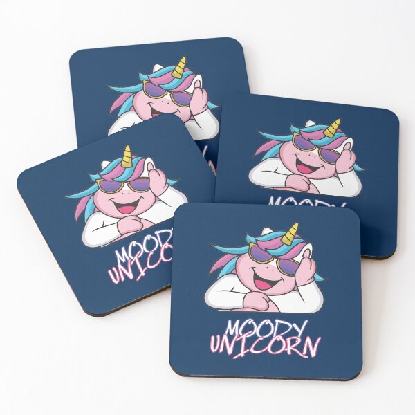 Item preview, Moody unicorn - Cute little unicorn your kids would love! - Available in stickers, clothing, etc designed and sold by crazycollective.
