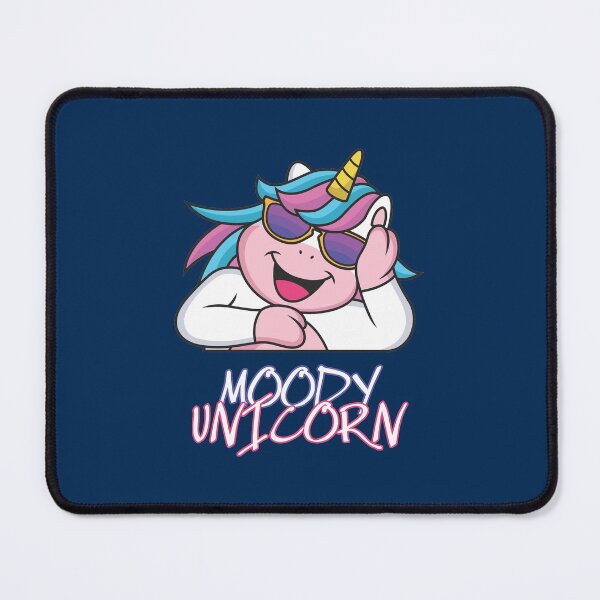 Item preview, Moody unicorn - Cute little unicorn your kids would love! - Available in stickers, clothing, etc designed and sold by crazycollective.