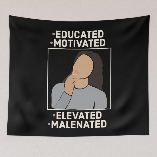 Item preview, Educated Motivated Elevated Malenated - Motivational  designed and sold by Psych-odyssey.
