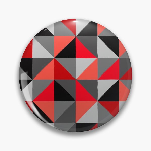 Item preview, Geometric Art, Painted Style, Red and Grey designed and sold by OneThreeSix.