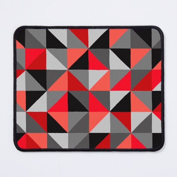 Item preview, Geometric Art, Painted Style, Red and Grey designed and sold by OneThreeSix.
