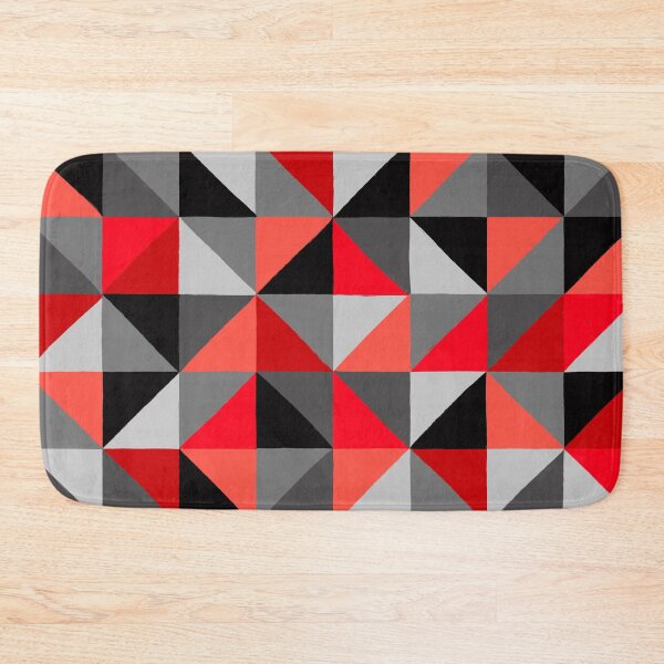 Item preview, Geometric Art, Painted Style, Red and Grey designed and sold by OneThreeSix.