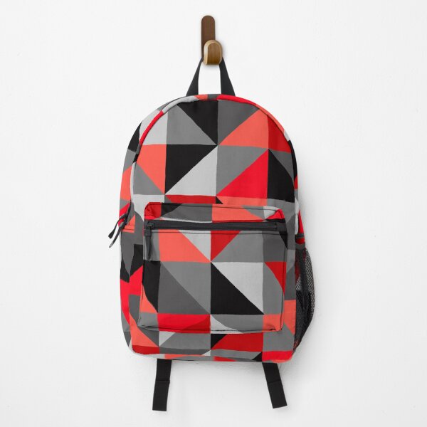 Item preview, Geometric Art, Painted Style, Red and Grey designed and sold by OneThreeSix.