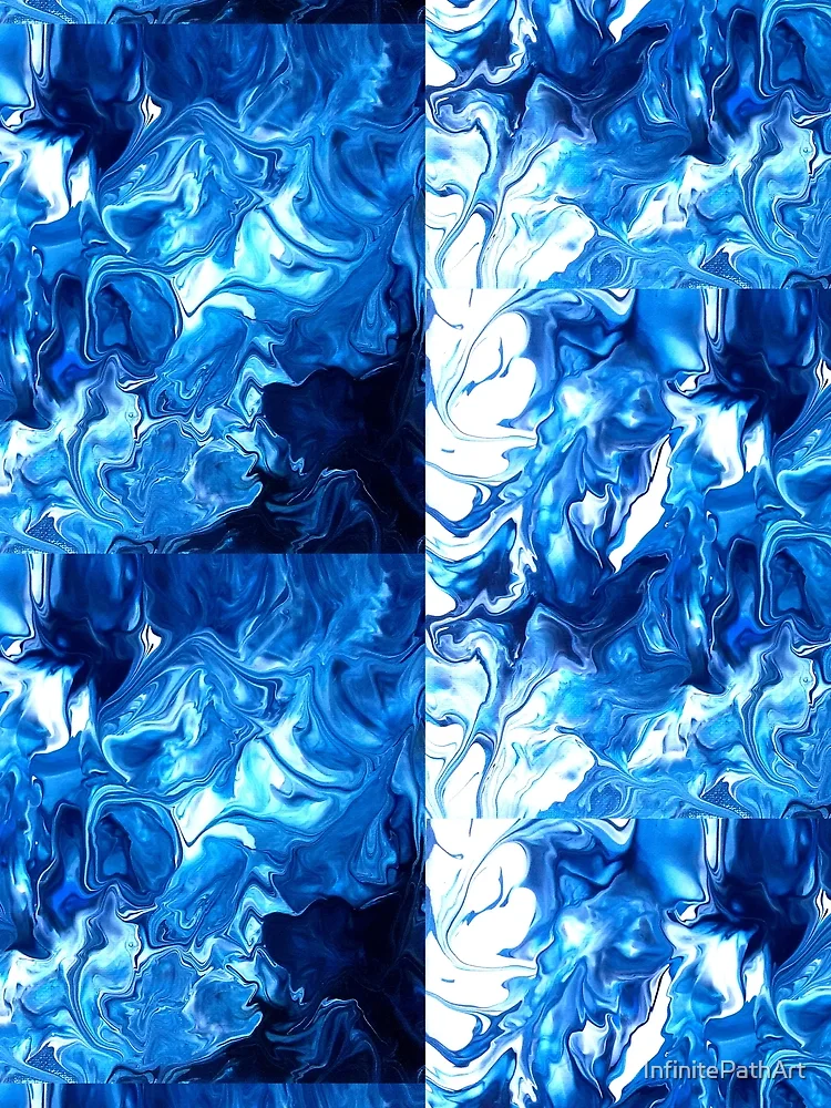 Thumbnail 3 of 3, Scarf, Ocean designed and sold by InfinitePathArt.