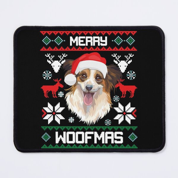 Item preview, Papillon Dog Merry Woofmas Christmas Gift designed and sold by CR Media.