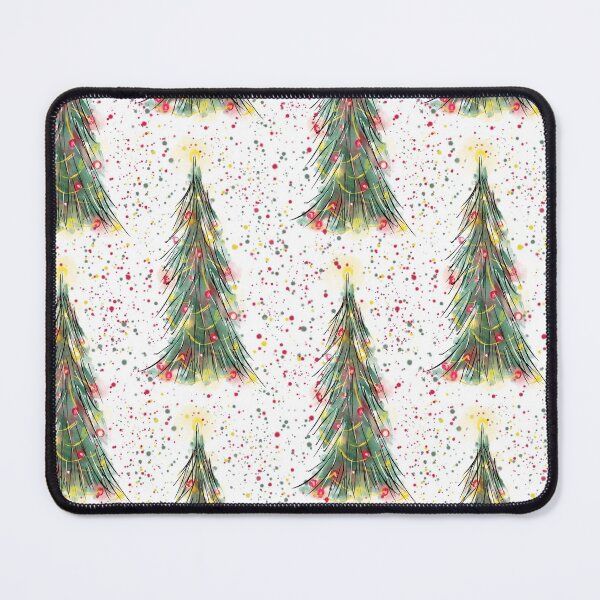 Item preview, Watercolour Christmas Trees WIth Splatters designed and sold by Clare Walker.