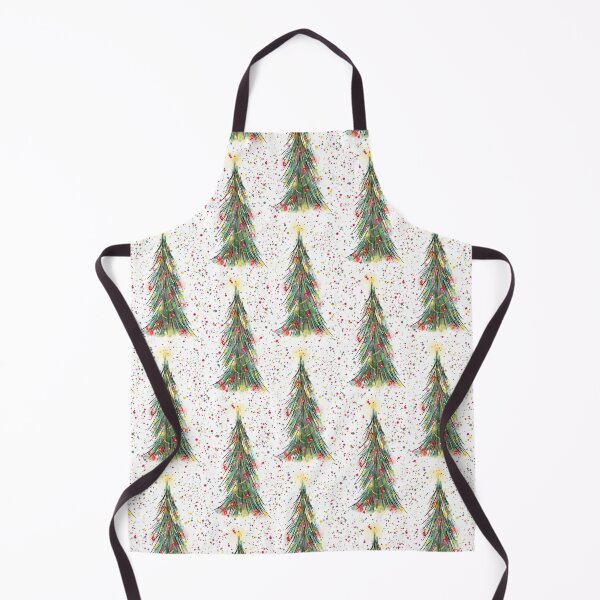 Item preview, Watercolour Christmas Trees WIth Splatters designed and sold by Clare Walker.