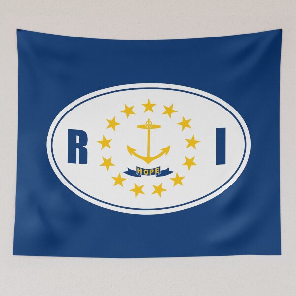 Item preview, RHODE ISLAND Flag Gifts, Masks, Stickers & Products (GF) designed and sold by mpodger.