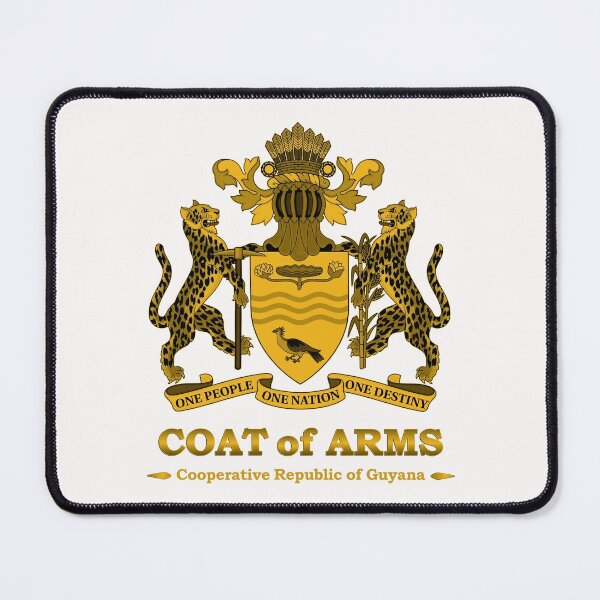 Item preview, Guyana Coat of Arms Gold designed and sold by IdentiTee Studios.