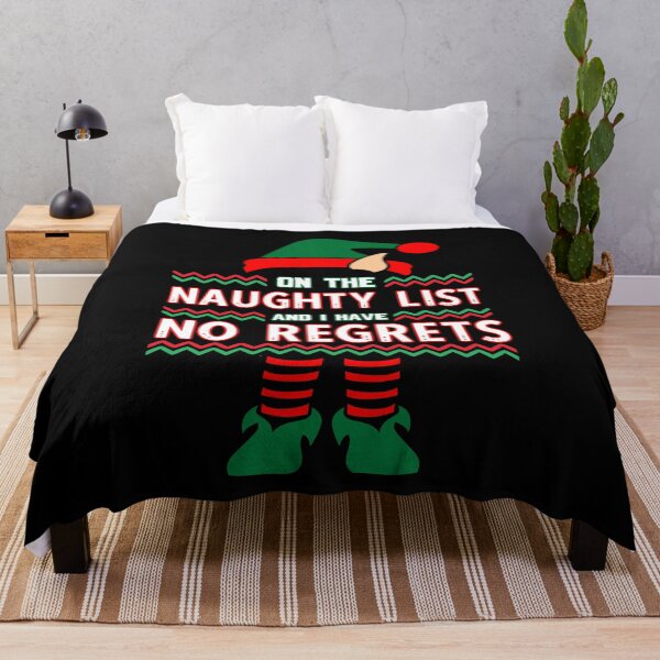 Item preview, On The Naughty List And I Have No Regrets Funny Christmas Elf Ugly Sweater designed and sold by Rabbitti.