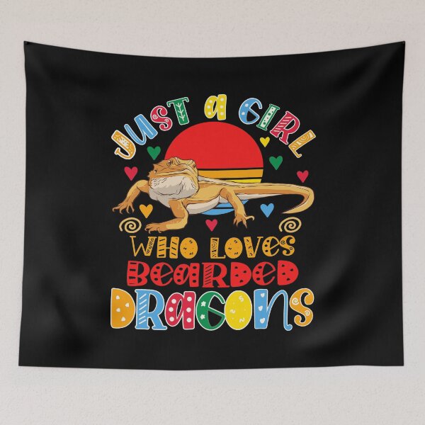 Item preview, Just a Girl Who Loves Bearded Dragons Lizard Reptile Funny designed and sold by GraphifyArt.