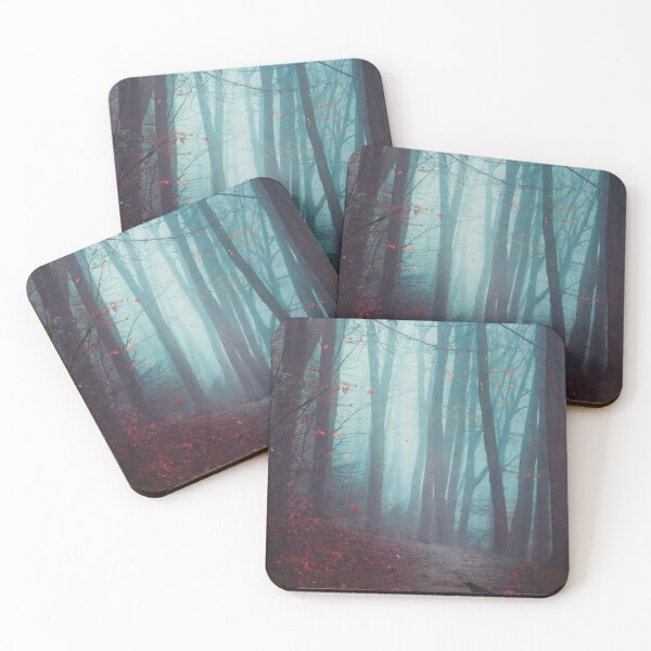 Item preview, Fog Twilight - Dreamy Mystical Forest  designed and sold by Dyrk Wyst Redbubble Shop.