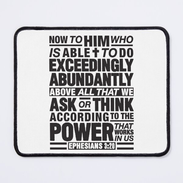 Item preview, Ephesians 3:20 Abundantly designed and sold by plushism.