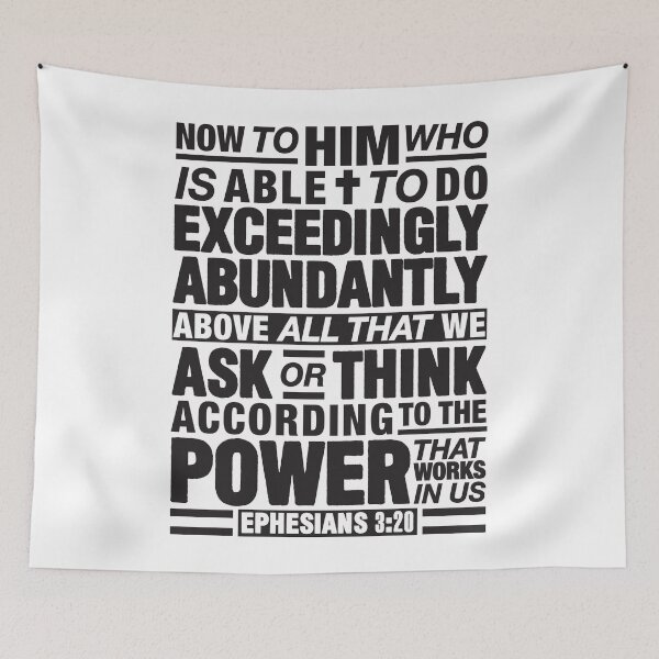 Item preview, Ephesians 3:20 Abundantly designed and sold by plushism.