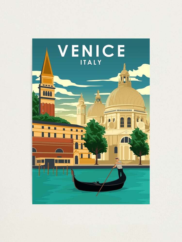 Affiche personnalisée Italie souvenirs vacances collage photos - Maman Comète