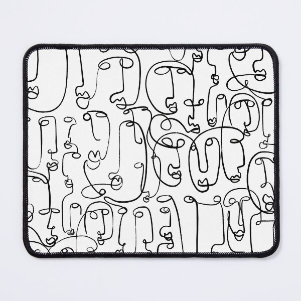 Item preview, Abstract Faces Line Art designed and sold by Tinteria.