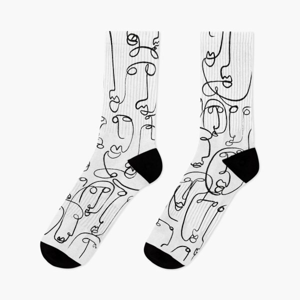 Item preview, Abstract Faces Line Art designed and sold by Tinteria.