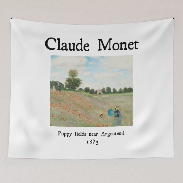 Item preview, Popp fields near Argenteuil by Claude Monet designed and sold by MihneaL.