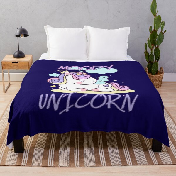 Item preview, Moody unicorn - Cute little unicorn resting that you and your kids would love! - Available in stickers, clothing, etc designed and sold by crazycollective.