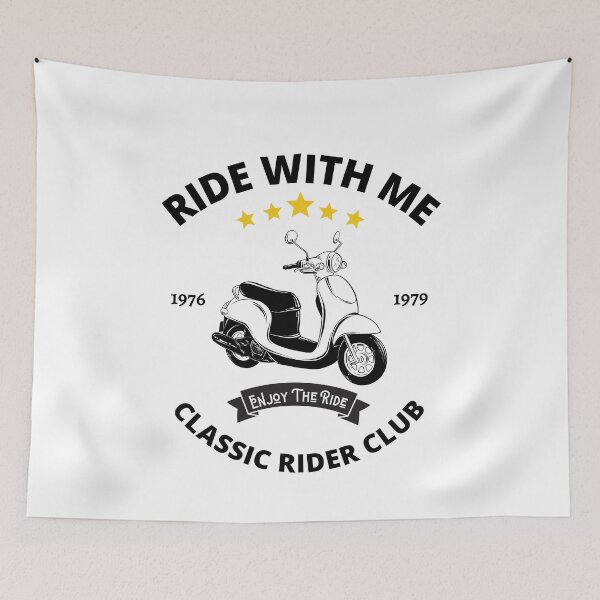 Item preview, Ride With me, Classic Rider Club, Motorcycle t-shirt, Rider t-shirt designed and sold by Timshop1.