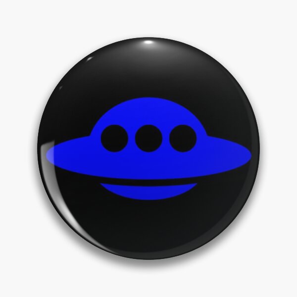 Item preview, Retro Blue UFO designed and sold by amanda150771.