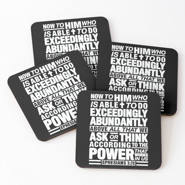 Item preview, Ephesians 3:20 Abundantly designed and sold by plushism.