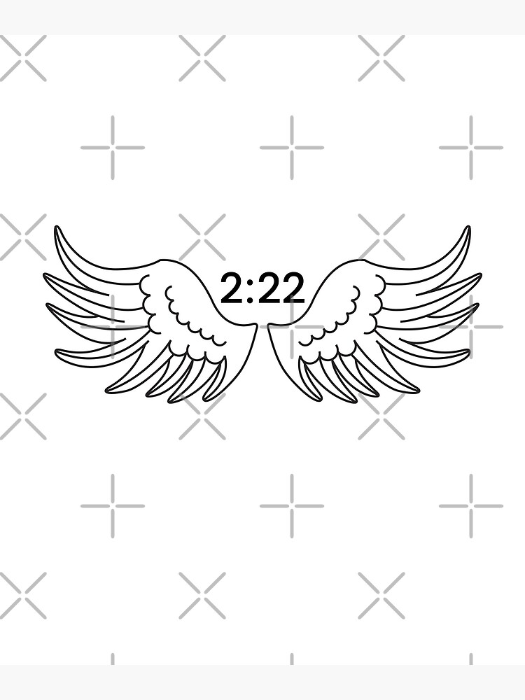 Disover Angel Number, Angel Time 2:22 Premium Matte Vertical Poster