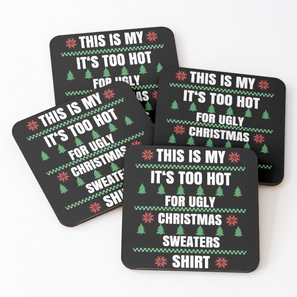 Item preview, This Is My It's Too Hot For Ugly Christmas Sweater designed and sold by Club7Studios.