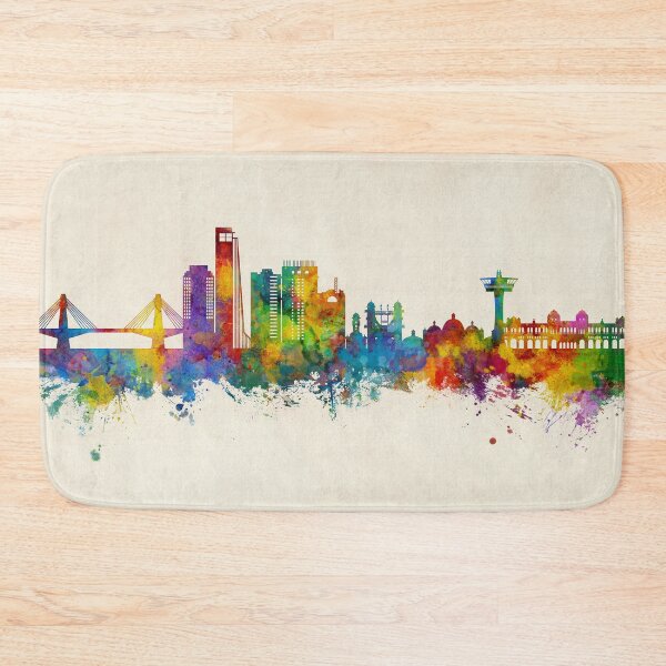 Item preview, Chattogram Bangladesh Skyline designed and sold by ArtPrints.