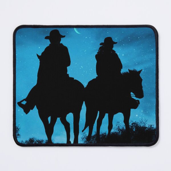 Item preview, Country Western Cowboy and Cowgirl Horseback Riding Crescent Moon designed and sold by Stephanie Laird.